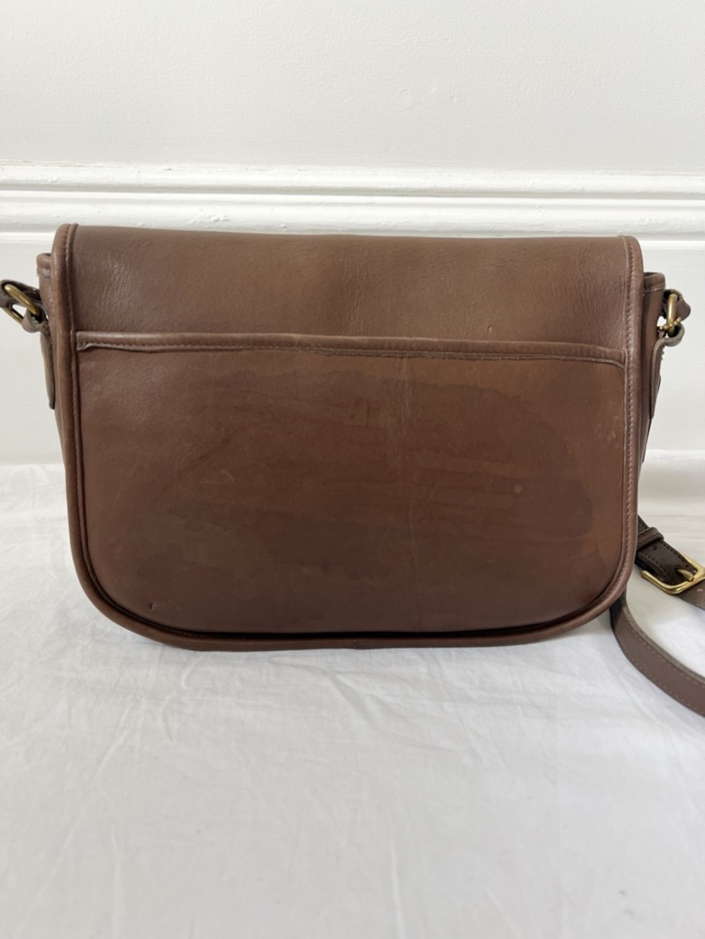 Vintage Coach 9790 Brown Leather Made in USA Crossbody Bag - Picture 2 of 7